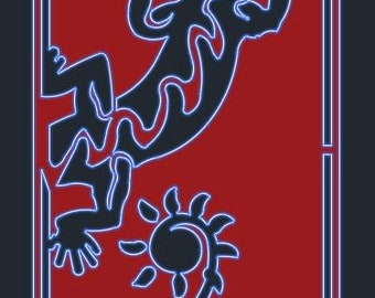 Large Gecko Wall plaque DXF File - Digital Download- File(s) only- Plasma or Laser cutting files CNC