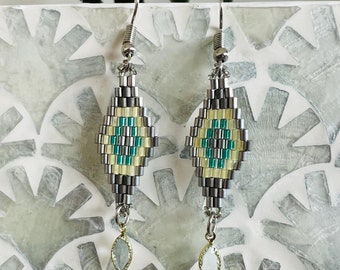 Pendientes boho, delicados y pequeños colgantes Miyuki