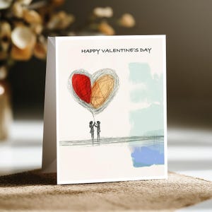 Dia dos Namorados, Dia dos Namorados, Cartão de Saudação, Cartão Feito à Mão, Feliz Dia dos Namorados, Cartão Ilustrado, Cartão de Amor, Cartão de Saudação Romântico, Meu Dia dos Namorados