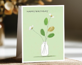 Carte de Joyeux anniversaire, Anniversaire, Carte faite main, Joyeux anniversaire, Cartes Rétro, Cartes De Fête, Cartes De Vœux, Carte Illustrée, Cartes D'anniversaire