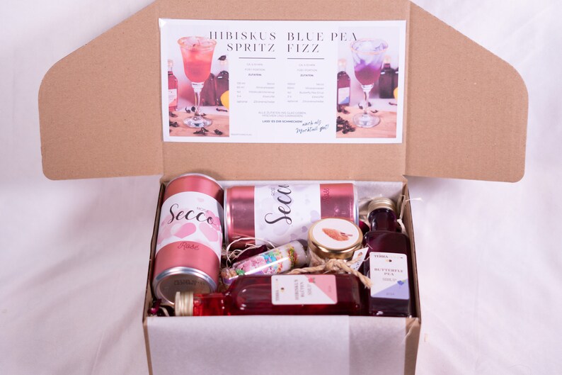 Personalisierte Geschenkbox Freundinnen, Geschenkset Cocktail, Geschenk zum Einzug, Geschenke für Freundin, Mädelsabend, Geschenk handmade Cocktail-Set