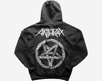 BESTSELLER | Anthrax Hoodie | Metal Musik Hoodie | Irrenhaus | Unisex Pullover Hoodie