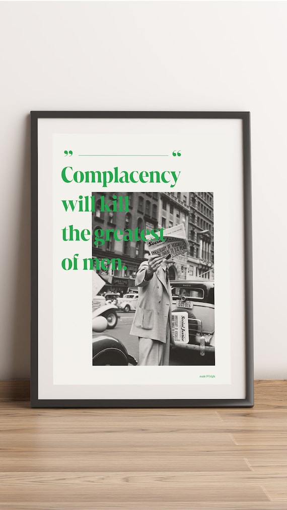 Complacency Poster