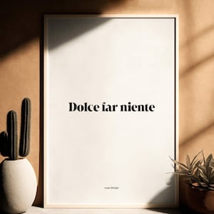 Poster: Dolce far niente