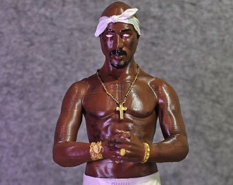 Tupac Amaru Shakur 2Pac Bust Statue Action Figure Desktop Decoration