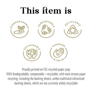 Eco Friendly Sprinkle The Love Confetti Bag Stickers Biodegradable Wedding Favour Labels image 2