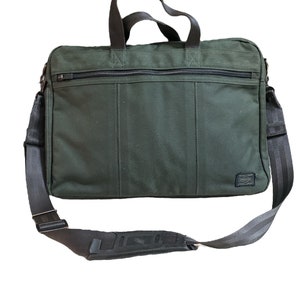 Porter Cordura Messenger Bag Green Army Hergestellt in Japan Bild 1