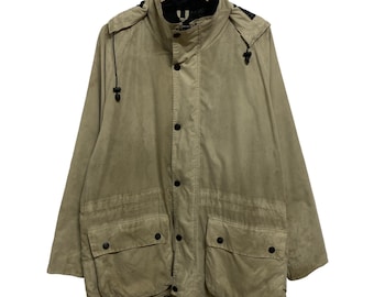 Barbour A935 Wasserdichte Jacke mit Kapuze Made in Bulgarien / Große Größe