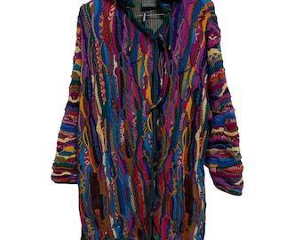 Vintage COOGI Australia Reversible Long Jacket/Rozmiar średni