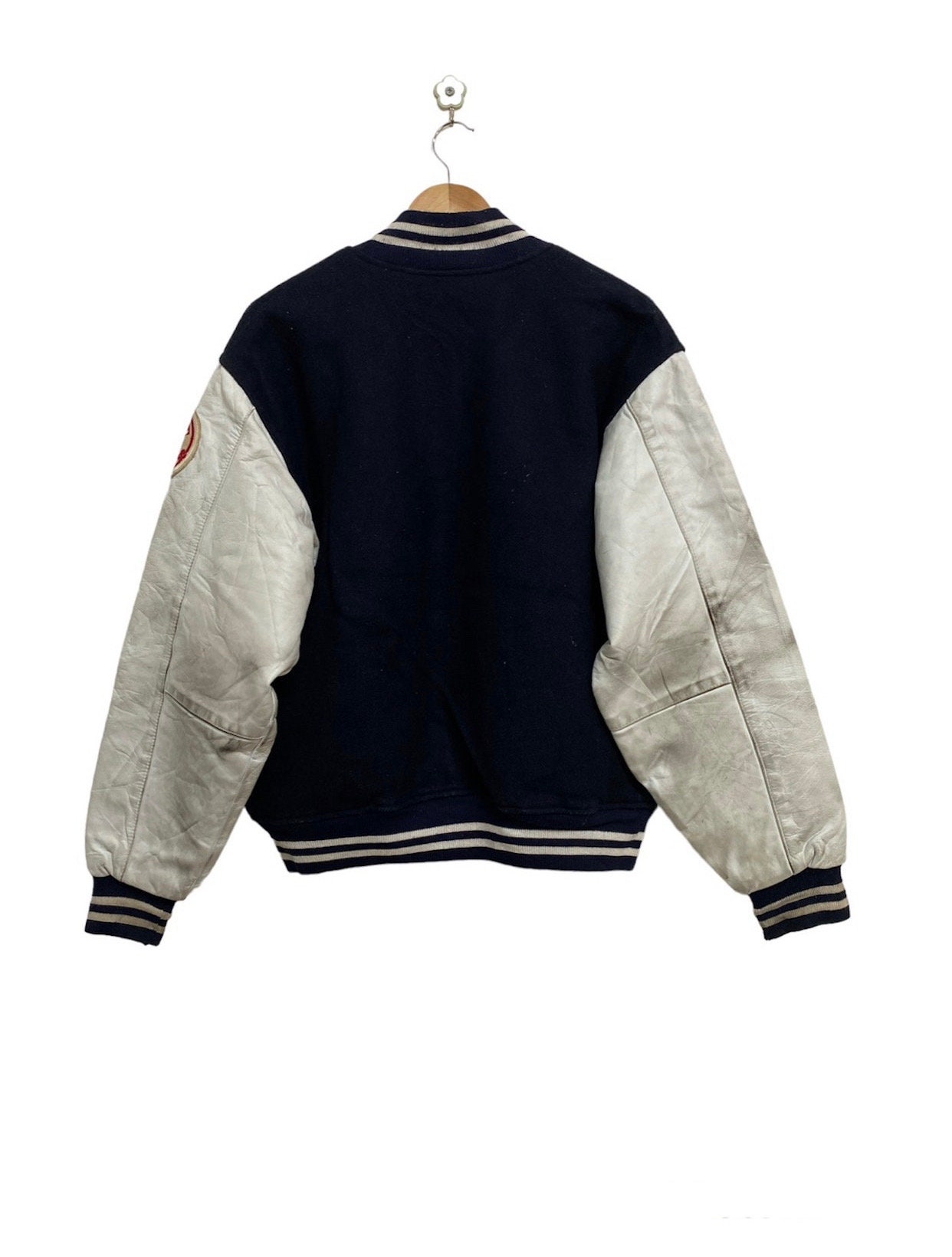 80s 90s MLB NEW YORK YANKEES FELCO SATIN JACKET MADE IN USA