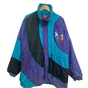 Vtg 90s Charlotte Hornets Pro Player by Daniel Young Jacket/ Large Size/ NBA