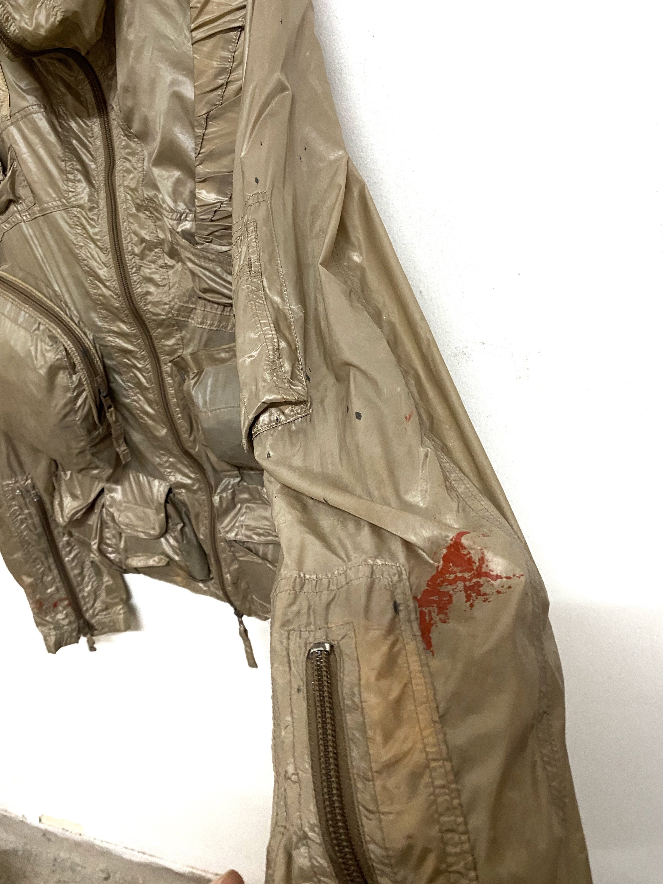 90s00s archive cabane de zuccaナポレオンジャケット Cabane de Zucca By Issey Miyake Textured Hooded Jacket