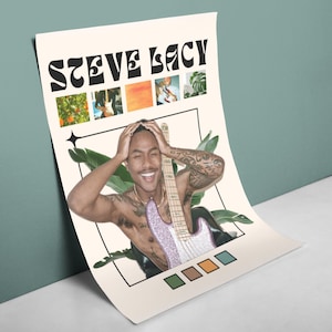 Steve Lacy Gemini Rights Poster Printed on the Retro Vinyl Record