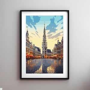 Digital Download | Grand Place Brussels Belgium | 100+ Megapixel 300DPI | Print Your Own | Wall Art | High Resolution | Ready to Print