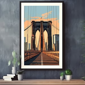 Digital Download | Brooklyn Bridge New York City United States | 100+ Megapixel 300DPI | Print Your Own | Wall Art | Big Apple Manhattan