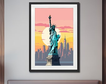 Digital Download | Statue of Liberty New York City | 100+ Megapixel 300DPI | Print Your Own | Wall Art | High Resolution | Ready to Print