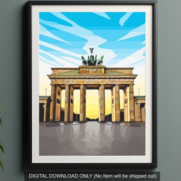 Digitaal downloaden | Brandenburger Tor Berlijn Duitsland | 100+ Megapixel 300 DPI | Print je eigen | Kunst aan de muur | Hoge resolutie | Parijse Platz