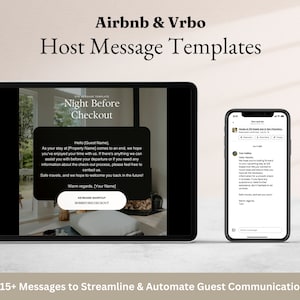 Airbnb & VRBO Short Term Rental Automated Message Templates | Proven System for Five Star Reviews | Time Saving Solution