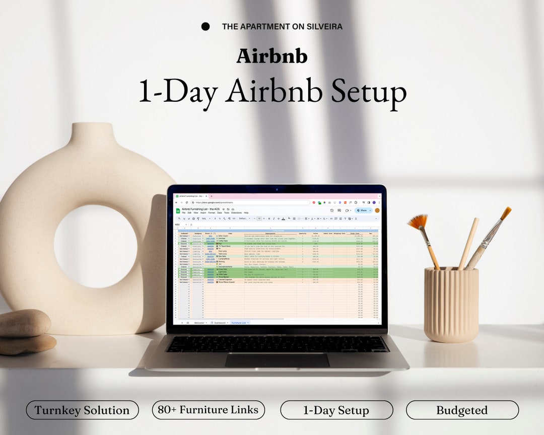 1 Day Airbnb Setup Furnishing Decor Short Term Rental VRBO Budget