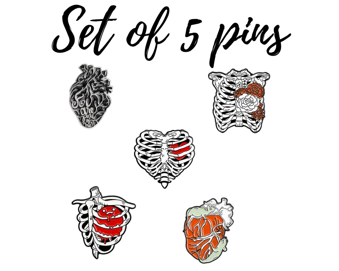 Horror Enamel Pin Halloween Enamel Pin Skeleton Lapel Pin Etsy