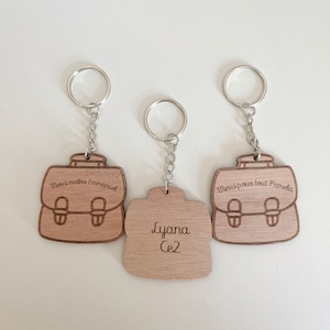 Meesteres en meester cadeau - gepersonaliseerde sleutelhanger - eindejaarscadeau -