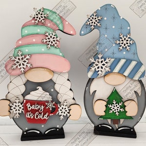 Interchangeable BABY it's COLD for Gnomes Boy AND Girl Gnome Base, Seasonal Gnome Base Farmhouse gnome Family gnome Winter Gnome Halloween