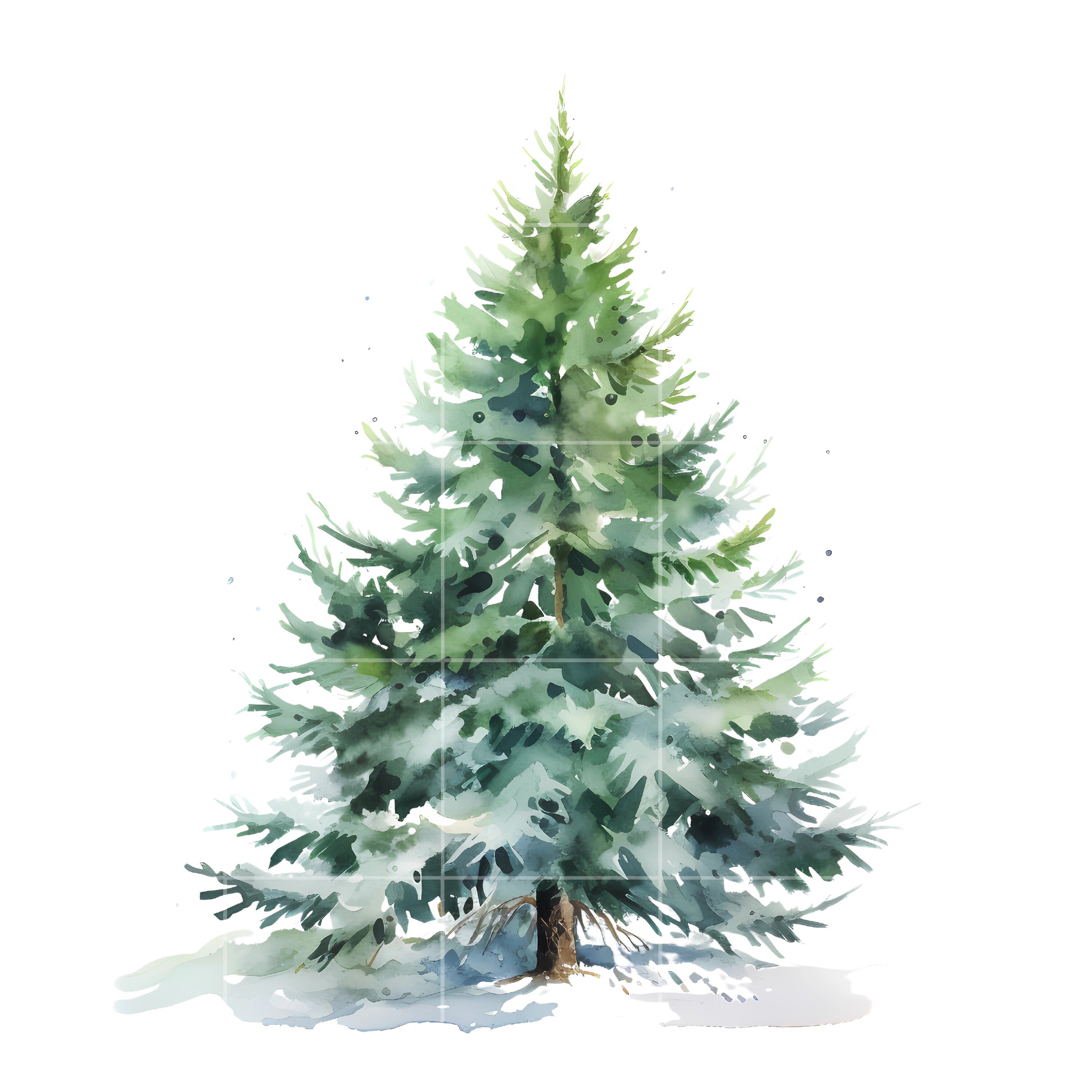 Undecorated Christmas Tree, Christmas Tree Illustration 5 High Quality ...