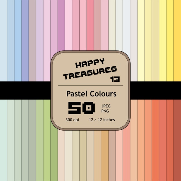 Pastel Colour Digital Paper | Solid Colour | Plain Colour | Digital Paper | Scrapbook Paper | Seamless | Instant Download | Commercial Use