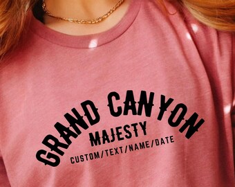 Grand Canyon Memorial Camping & Hiking T-Shirt - Custom Date Arizona Hiking Tee – Personalized Souvenir Gift for Travelers and Hikers
