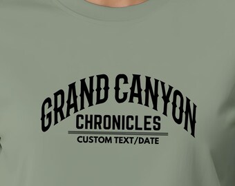 Custom Grand Canyon Memorial Shirt, Personalized Arizona Souvenir Tee, Perfect Gift for Hikers & Campers, Bella Canvas Soft Cotton T-Shirt