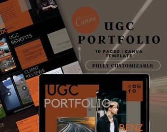 UGC Portfolio, UGC Creator, UGC Canva Website, Ugc Media Kit, Ugc Landing Page, Utilitarian Portfolio, Influencer Media Kit