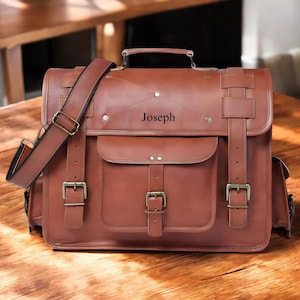 Handmade Genuine Leather Messenger CrossBody Laptop Bag Office Handbag Briefcase Rustic Vintage Messenger Bag, Gifts for Men, Gift for him