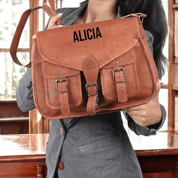 Regalo personalizado para ella, bolso de viaje de cuero, bolso