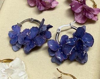 Ortensie Prestige HOOP [coppi di orecchini]