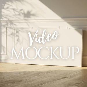 2:1 Ratio Video Canvas Mockup | Frame Mockup PSD | Loop Mockup Animated