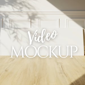 3: 1 Video Rahmen Mockup | Leinwand Mockup PSD | Schleife Mockup Animiert