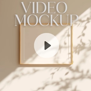 Video Rahmen Mockup | DIN A Mockup | Rahmen Mockup Animiert | Schattenrahmen-Overlay | PSD Photoshop Mockup | Farbbar |