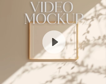 Animated Frame Mockup | Horizontal Shadow Overlay, PSD (Digital Download)