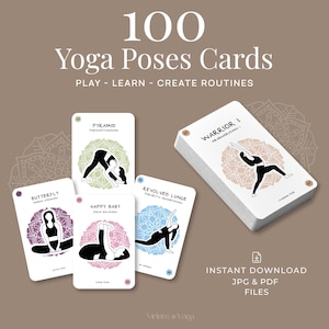 Schede didattiche sulle posizioni yoga: Hatha e Asana moderne, nomi sanscriti (download PDF)