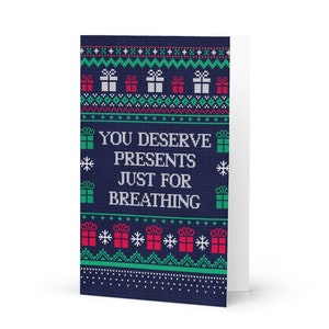 Real Housewives You Deserve Presents Lisa Barlow Bravo Holiday Greeting Card | Bravo TV Holiday Gift, Bravo TV Gift, Bravo Christmas Card