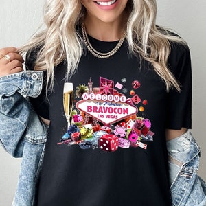 BravoCon 2025 Las Vegas Sign Unisex Bravo T-Shirt | Bravo Shirt, BravoCon Shirt, Bravo Gift, Real Housewives Shirt, Real Housewives Gift