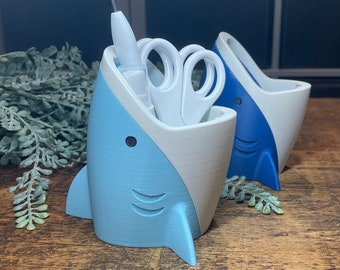 Shark Pencil Pot & Storage I Awesome Gift For Shark And Marine Life Fans (Orders Of 2 Or More Recieve A FREE Shark Fidget Toy!)