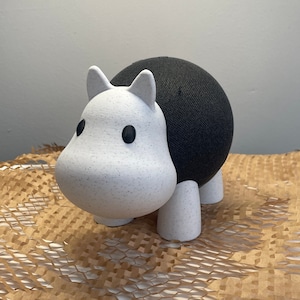 Hippo Echo/Alexa Dot Holder I Cute Decorative & Functional Smart-Home Accessory