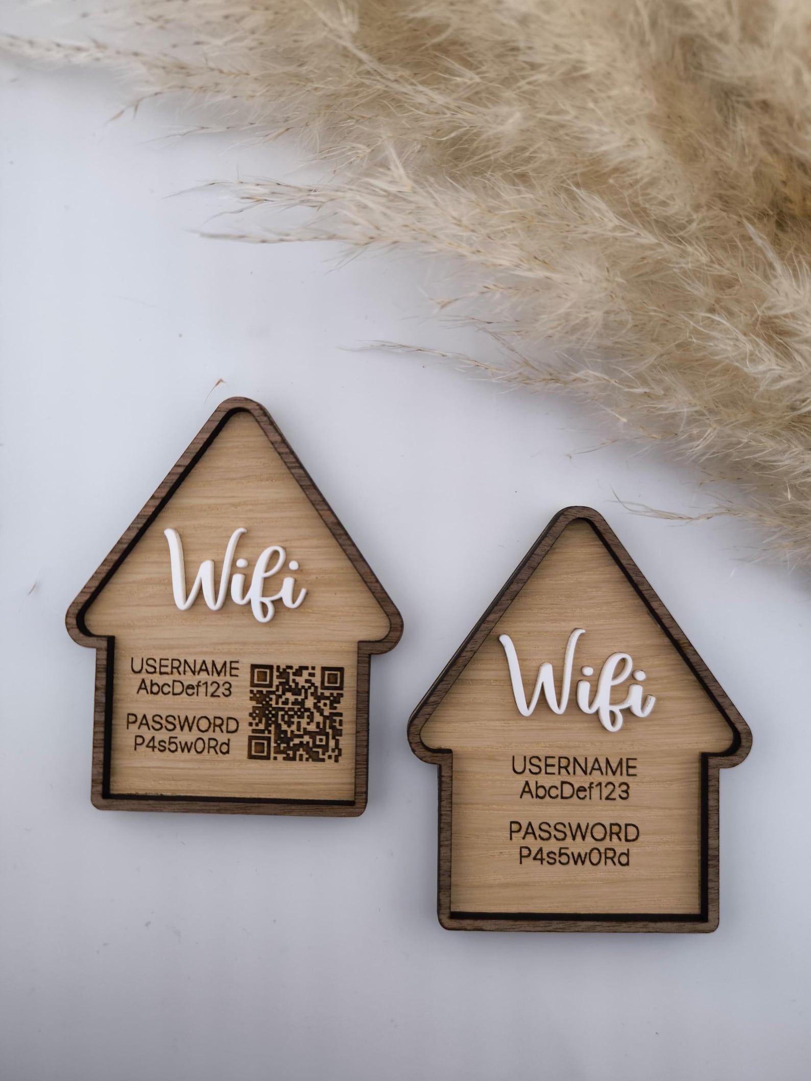 Airbnb Custom Wooden WiFi Magnet Airbnb Custom Wooden WiFi Magnet