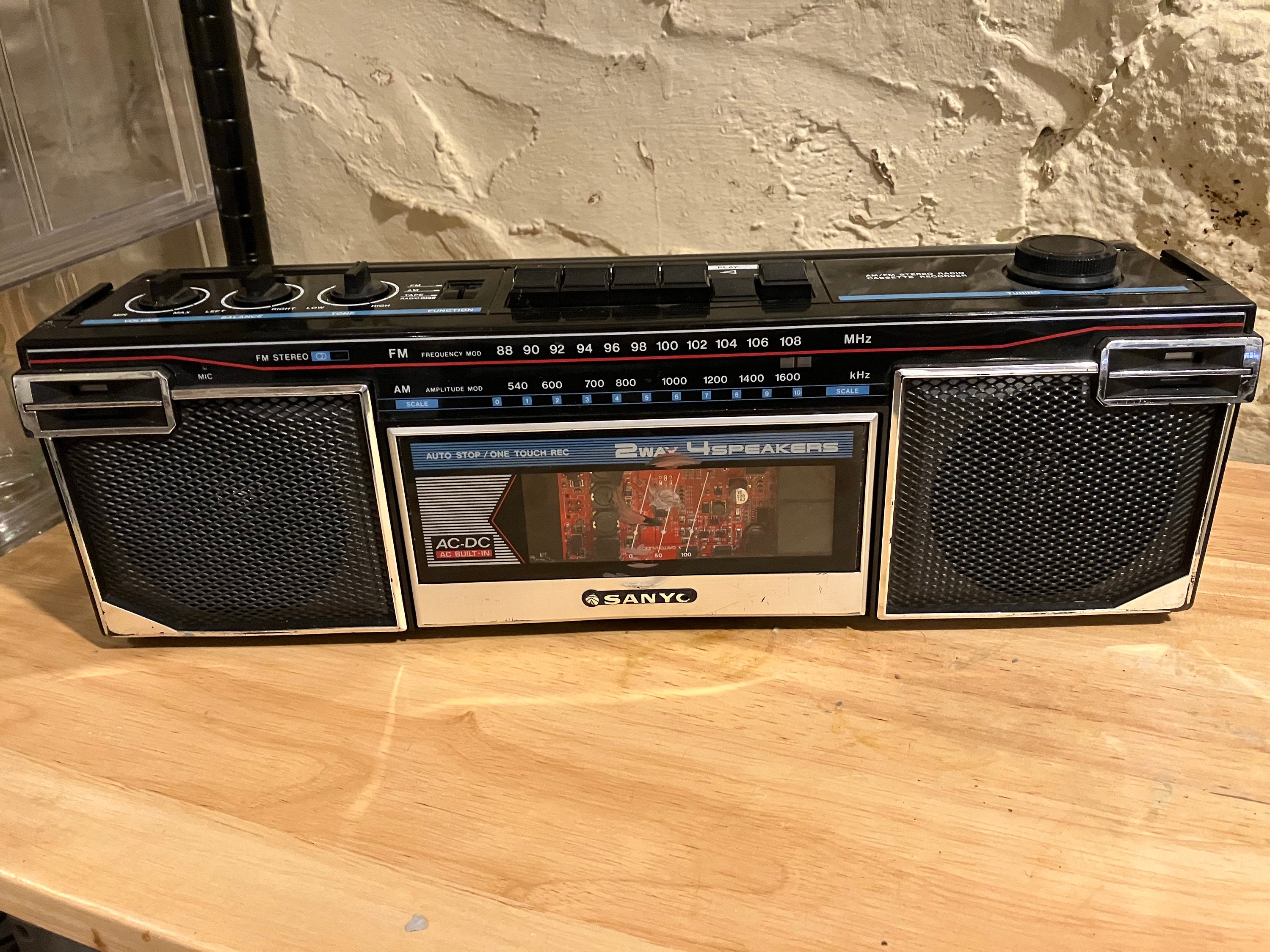 Radio Cassette Sanyo Modèle M-G34DTA Lecteur De Cassette Des