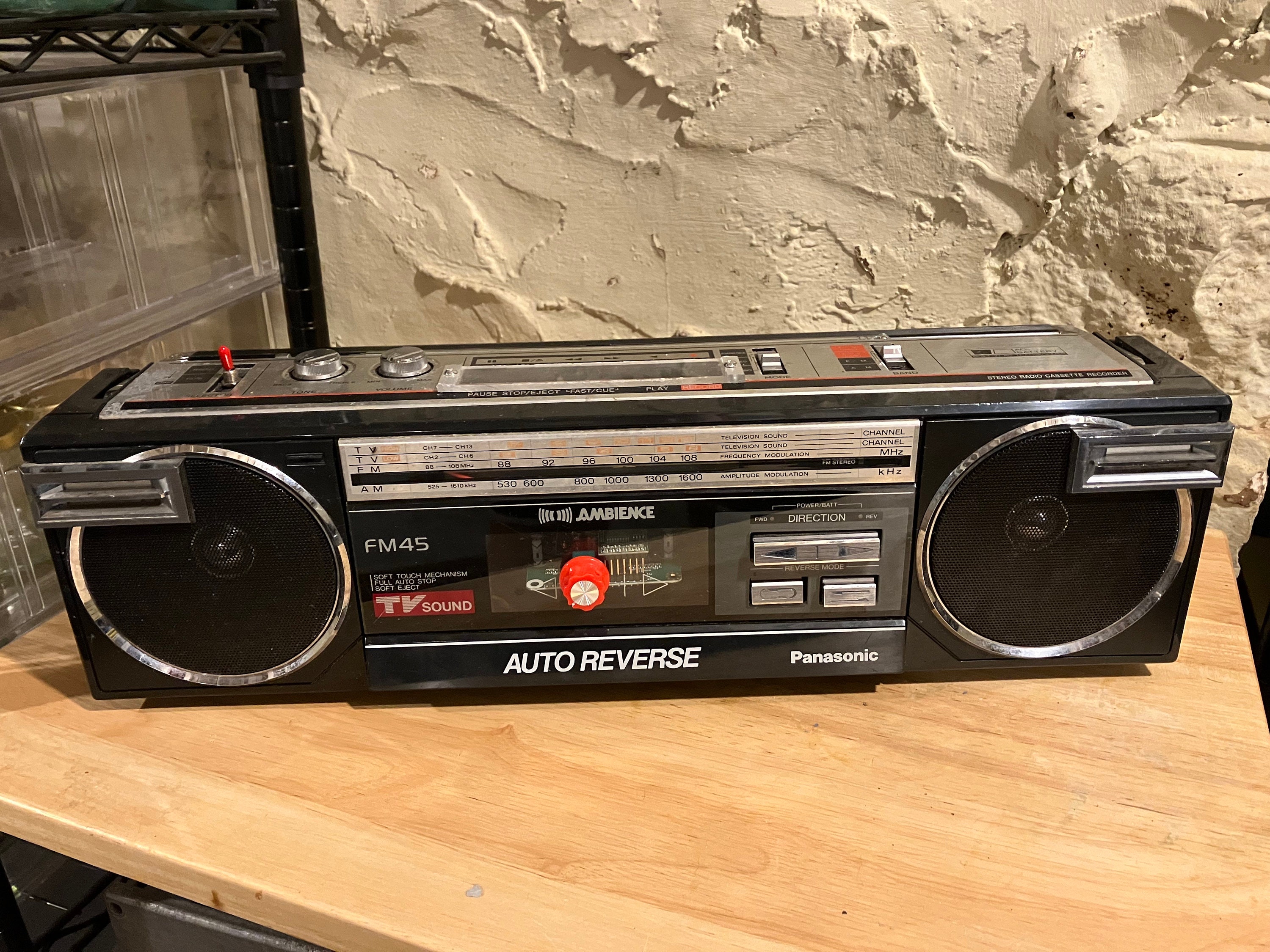 National Panasonic SG 740, Panasonic SH 74, Boombox, Record Player,  Transistor Radio, Radio Tuner, Cassette Player, Tape Recorder, Old Radio 