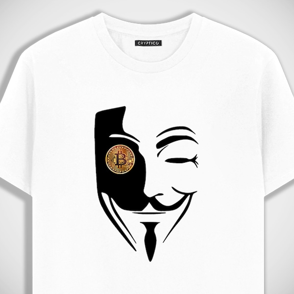 B FÜR BITCOIN T-Shirt personalisierte benutzerdefinierte Baumwolle Kryptowährung Btc Eth Ethereum Hodl Geschenk anonym Satoshi Nakamoto Krypto