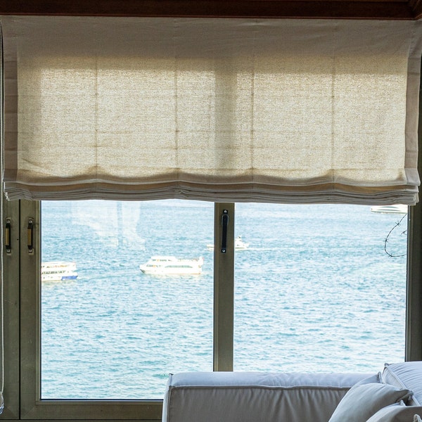 100% Natural Roman Shades