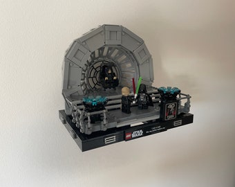 Wandhalter Winkel für LEGO Diorama Star Wars Jurrasic World Indiana Jones Helmets Klemmbausteine 3D Druck