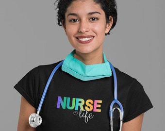 Chemise d'infirmière T-shirt d'infirmière pour le travail T-shirt graphique de vie d'infirmière mignonne Chemise d'infirmière d'infirmière autorisée Chemise d'infirmière autorisée T-shirt d'école d'infirmières